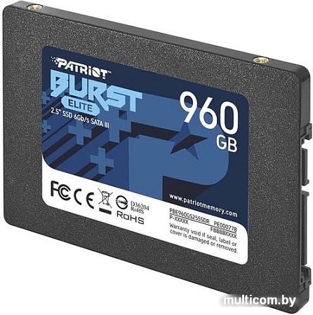 SSD Patriot Burst Elite 960GB PBE960GS25SSDR
