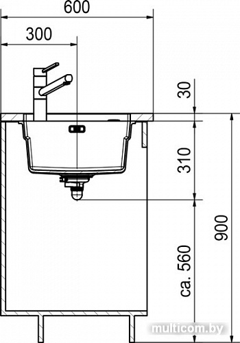 Кухонная мойка Franke Kubus 2 KNG 110-62 125.0512.512 (графит)
