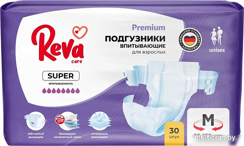 Подгузники для взрослых Reva Care Super M (30 шт)