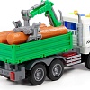 Автомобиль с краном Полесье Сити 96029 (зеленый)