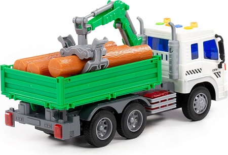 Автомобиль с краном Полесье Сити 96029 (зеленый)