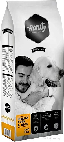 Сухой корм для собак Amity Super Premium с иберийской свининой (14 кг)