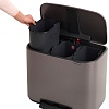 Brabantia Bo Pedal Bin 3 x 11л (платиновый)