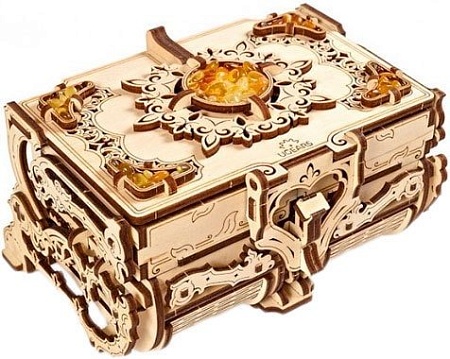 3Д-пазл Ugears Янтарная шкатулка