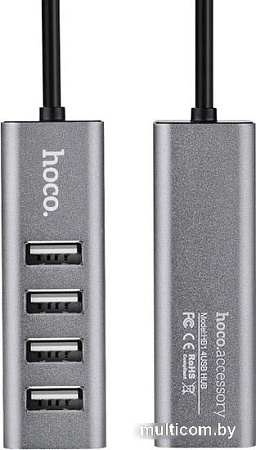 USB-хаб Hoco HB1 (серый)