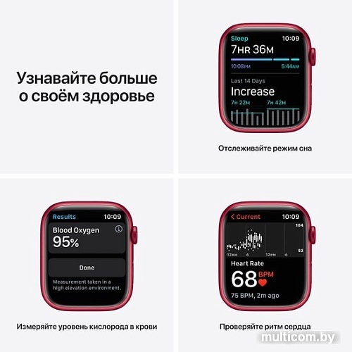Умные часы Apple Watch Series 7 45 мм (PRODUCT)RED