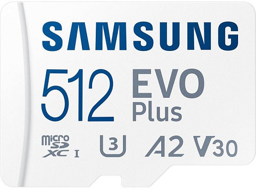 Карта памяти Samsung EVO Plus 2021 microSDXC 512GB (с адаптером)