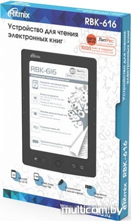 Электронная книга Ritmix RBK-616