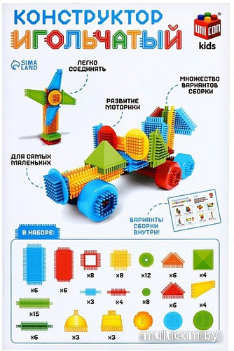 Конструктор Unicon Игольчатый 7598132 (116 эл)