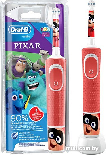 Электрическая зубная щетка Oral-B Kids Pixar D100.413.2K