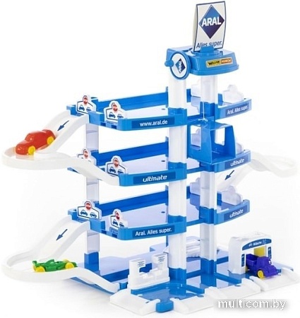 Элемент трека Полесье Паркинг Aral 4-уровневый с автомобилями 46093