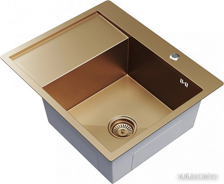 Кухонная мойка Mixline Pro 552928 (бронза, с сифоном)