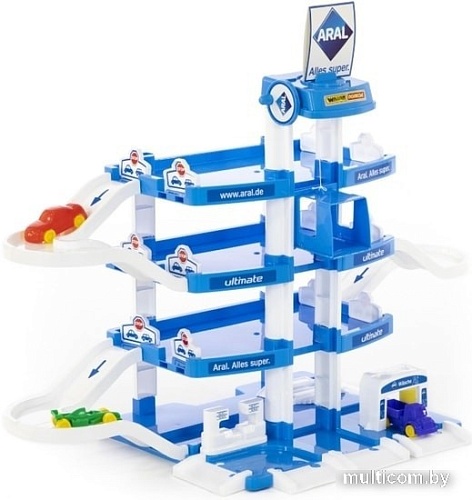 Элемент трека Полесье Паркинг Aral 4-уровневый с автомобилями 46093