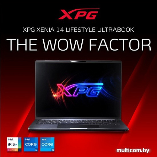 Ноутбук A-Data XPG Xenia 14 XENIA14I7G11GXELX-BKCRU