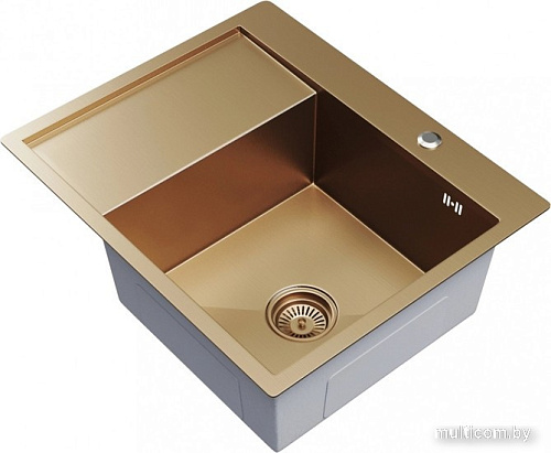 Кухонная мойка Mixline Pro 552928 (бронза, с сифоном)