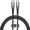 Кабель Baseus Glimmer Series Fast Charging Data Cable USB Type-C - Type-C 100W CADH000801 (2 м, черный)