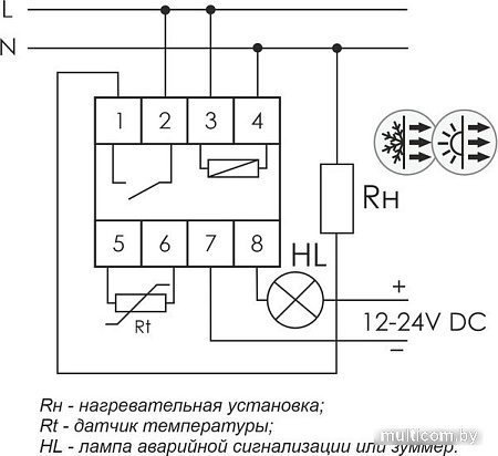 Реле температуры Евроавтоматика F&F RT-820M EA07.001.007