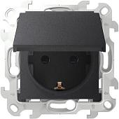 Розетка Simon 2450448-038 (графит)