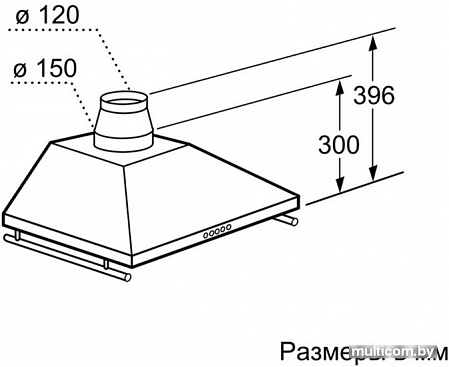Кухонная вытяжка Bosch DWW063462