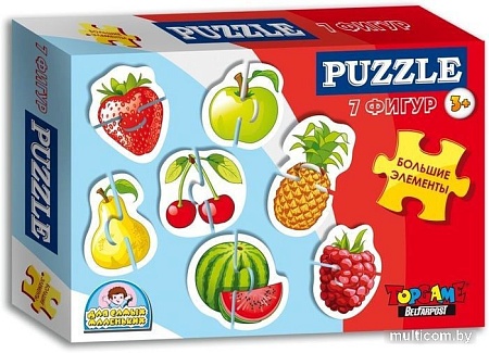 Мозаика/пазл Topgame Фрукты, ягоды 01268 (12 эл.)