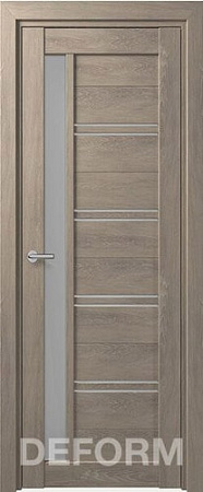 Межкомнатная дверь Юркас Deform D19 ДО 60x200 (дуб шале седой/мателюкс)