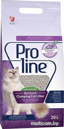 Наполнитель для туалета Proline Lavender с ароматом лаванды 20 л