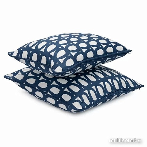 Чехол на подушку Tkano Cuts&Pieces. Twirl TK18-CC0005 (темно-синий)