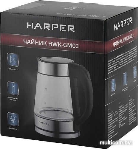 Электрический чайник Harper HWK-GM03