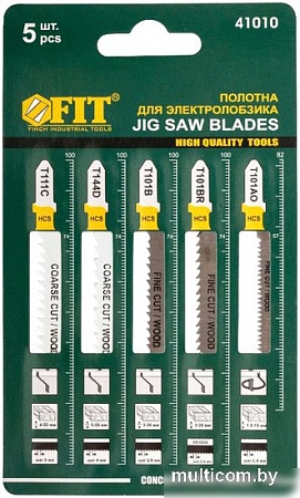Набор пильных полотен FIT 41010 (5 шт)