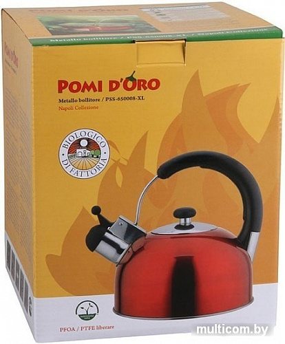 Чайник со свистком Pomi d'Oro PSS-650008-XL