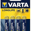 Элементы питания Varta Longlife 4 AAA LR03 04103113414 (4шт)