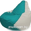 Кресло-мешок Flagman Груша Супер Мега 4XL Г5.1-315 (бирюзовый/белый)