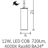 Точечный светильник Arte Lamp A1412PL-1BK