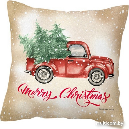 Чехол на подушку Samsara Home Красная машинка 4040Нг-7