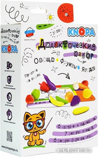 Развивающая игра Knopa Дидактический набор Овощи, фрукты, ягоды 87041