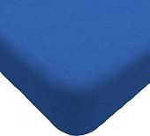 Постельное белье Luxsonia Трикотаж на резинке 200x200 Мр0010-20 (синий)