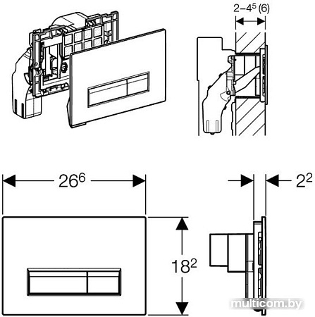 Geberit Sigma 40 115.600.KR.1 (черный)