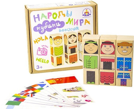 Кубики Краснокамская игрушка Кубики. Народы мира Куб-11