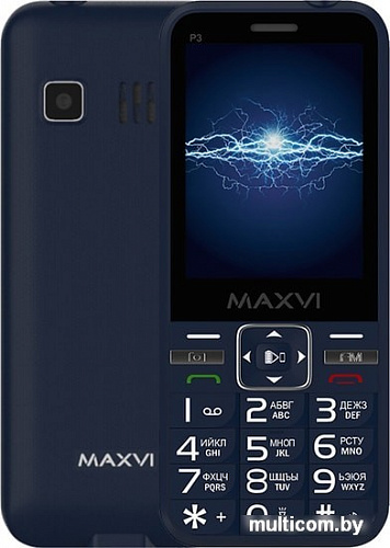 Мобильный телефон Maxvi P3 (синий)