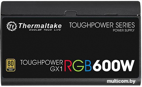 Блок питания Thermaltake Toughpower GX1 RGB 600W Gold TP-600AH2NKG