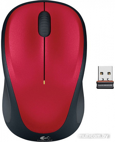 Мышь Logitech Wireless Mouse M235 Red (910-002497)