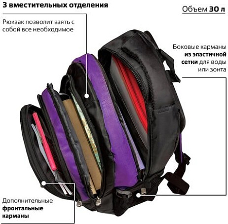 Рюкзак BRAUBERG Мамба 225525