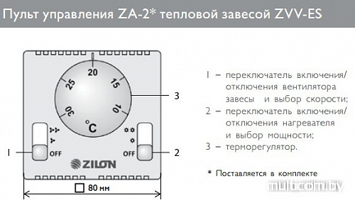 Тепловая завеса ZILON ZVV-1.0E6S