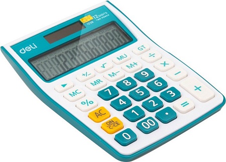 Бухгалтерский калькулятор Deli E1238/BLUE