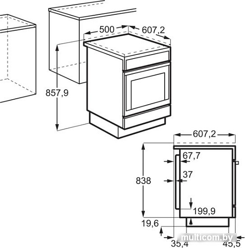 Кухонная плита Electrolux RKR540200W