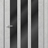Межкомнатная дверь MDF-Techno Dominika Loft 403 50x200 (бетон белый/лакобель черный)