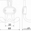 Крючок мебельный Boyard Baron K211BAZ.2