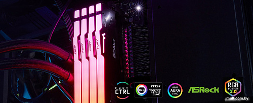 Kingston FURY Beast RGB 4x16ГБ DDR5 5200 МГц KF552C40BBAK4-64