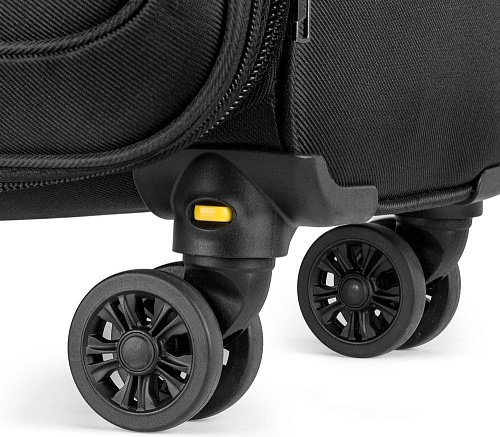 Чемодан-спиннер Solier STL2240 (XL, черный/зеленый)