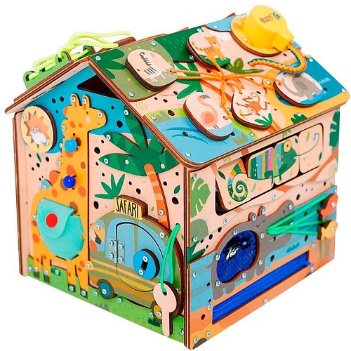 Бизидомик Bizitoys Мини Сафари с подсветкой 2624/02